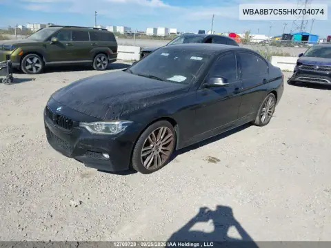2017 BMW 340I xDrive VIN WBA8B7C55HK704074 фото 2