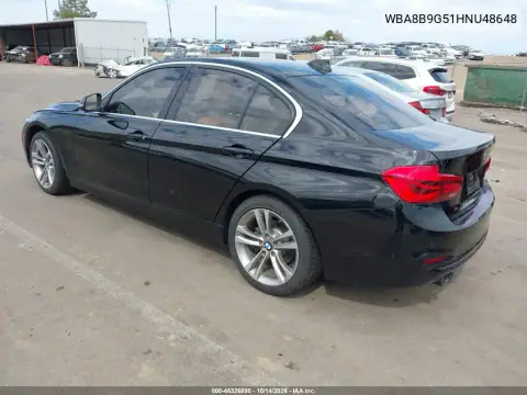 WBA8B9G51HNU48648 — 2017 BMW 3ER, фото 4 с аукциона IAAI, Передняя часть