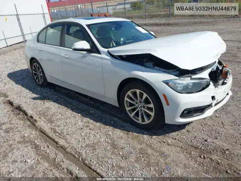 WBA8E5G32HNU44879 — 2017 BMW 3ER, Передняя часть, фото до ремонта
