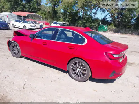 2019 BMW 330I VIN WBA5R1C58KFH20705 фото 3