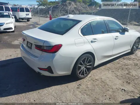2020 BMW 330I xDrive VIN 3MW5R7J00L8B20844 фото 5