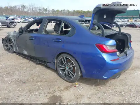 3MW5R7J0XM8B50872 — 2021 BMW 3ER, фото 3 с аукциона IAAI, Полный пожар