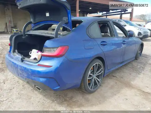 3MW5R7J0XM8B50872 — 2021 BMW 3ER, фото 4 с аукциона IAAI, Полный пожар
