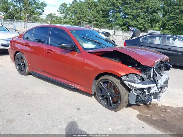 3MW5U9J04M8B56161 — 2021 BMW 3ER, Передняя часть (Front End), фото до ремонта