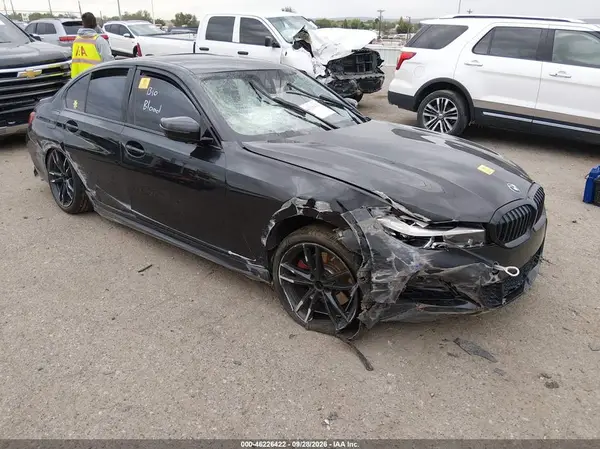 3MW5R7J09M8B62513 — 2021 BMW 3ER, Биологическая или химическая опасность (Biohazard), фото до ремонта