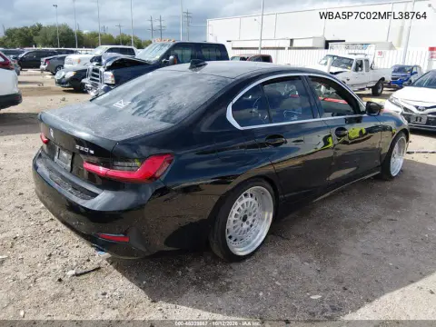 2021 BMW 330E VIN WBA5P7C02MFL38764 фото 4