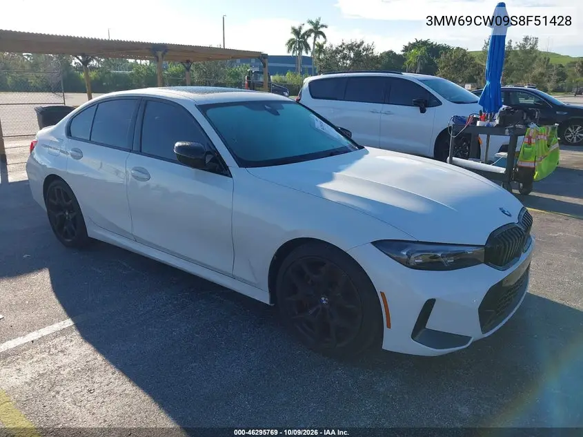 2025 BMW 330I VIN 3MW69CW09S8F51428 фото 2