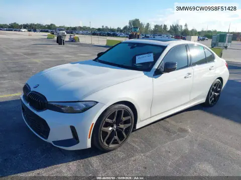 2025 BMW 330I VIN 3MW69CW09S8F51428 фото 3