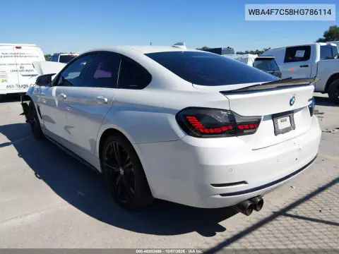2017 BMW 430I Gran Coupe VIN WBA4F7C58HG786114 фото 3