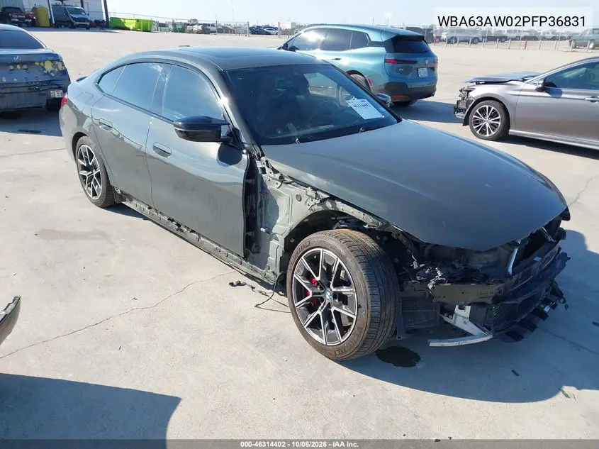 2023 BMW M440I Gran Coupe VIN WBA63AW02PFP36831 фото 2