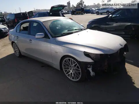 WBANA53574B173707 — 2004 BMW 5ER, Передняя часть, фото до ремонта