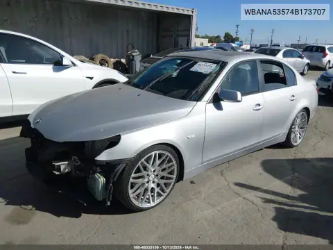 WBANA53574B173707 — 2004 BMW 5ER, фото 3 с аукциона IAAI, Передняя часть
