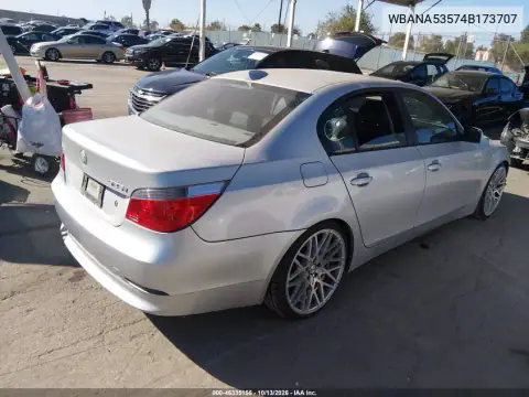 WBANA53574B173707 — 2004 BMW 5ER, фото 5 с аукциона IAAI, Передняя часть