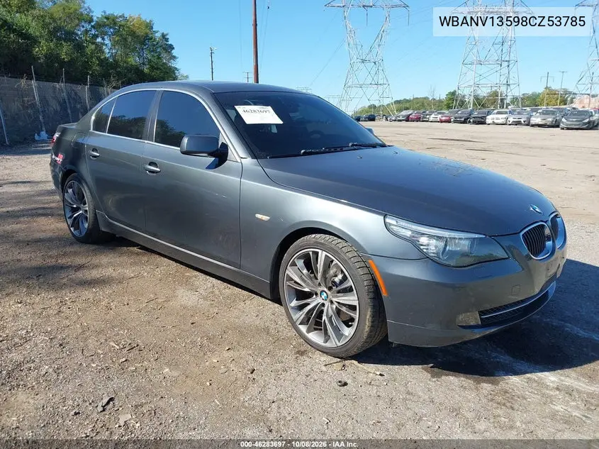 2008 BMW 528Xi VIN WBANV13598CZ53785 фото 2