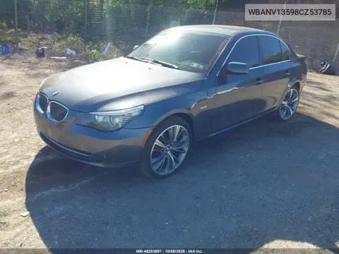 2008 BMW 528Xi VIN WBANV13598CZ53785 фото 3