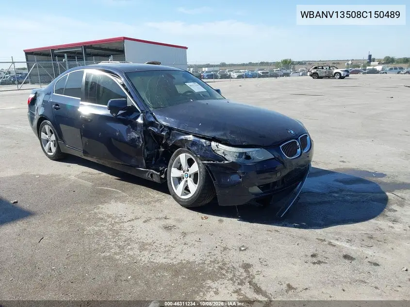 2008 BMW 528Xi VIN WBANV13508C150489 фото 2