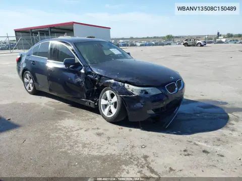 WBANV13508C150489 — 2008 BMW 5ER, Правая сторона, фото до ремонта