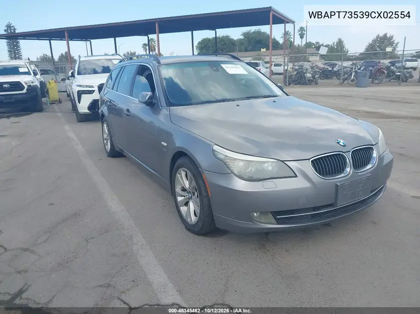 2009 BMW 535I xDrive VIN WBAPT73539CX02554 фото 2