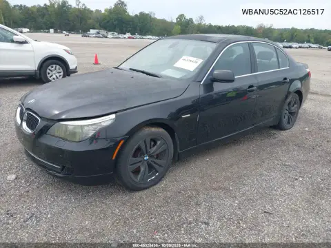 2010 BMW 528I VIN WBANU5C52AC126517 фото 2