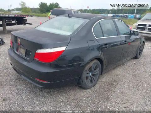 2010 BMW 528I VIN WBANU5C52AC126517 фото 4