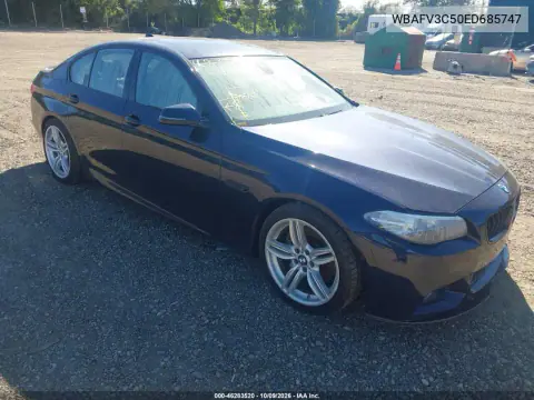 WBAFV3C50ED685747 — 2014 BMW 5ER, Наводнение, фото до ремонта