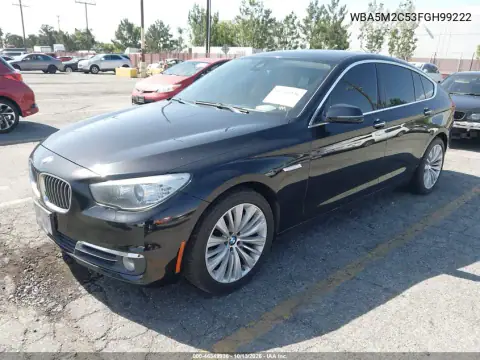 WBA5M2C53FGH99222 — 2015 BMW 5ER, фото 3 с аукциона IAAI, Повреждение двигателя
