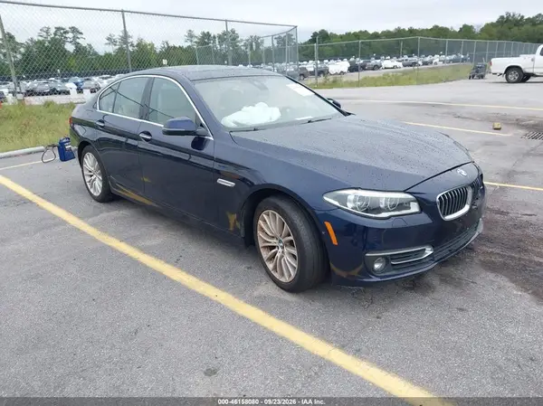 WBA5A7C55GG152180 — 2016 BMW 5ER, Передняя часть слева (Left Front), фото до ремонта