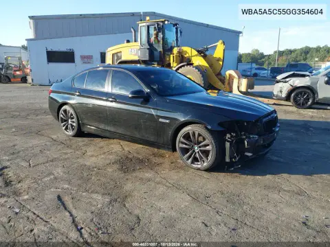 WBA5A5C55GG354604 — 2016 BMW 5ER, Передняя часть, фото до ремонта