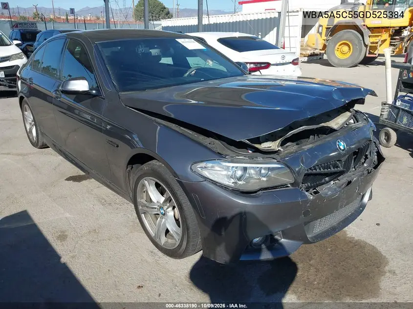 2016 BMW 528I VIN WBA5A5C55GD525384 фото 1
