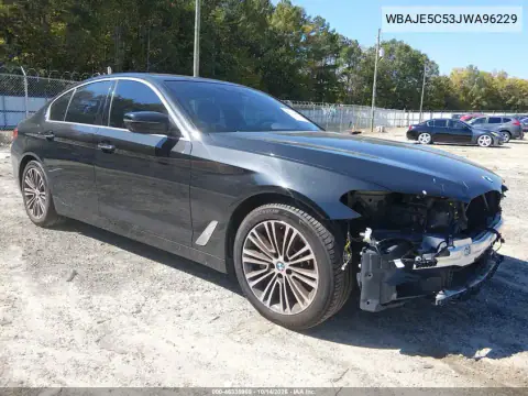 WBAJE5C53JWA96229 — 2018 BMW 5ER, Передняя часть, фото до ремонта