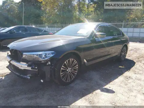 WBAJE5C53JWA96229 — 2018 BMW 5ER, фото 3 с аукциона IAAI, Передняя часть