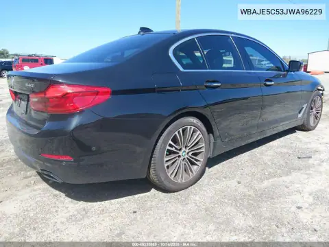 WBAJE5C53JWA96229 — 2018 BMW 5ER, фото 5 с аукциона IAAI, Передняя часть