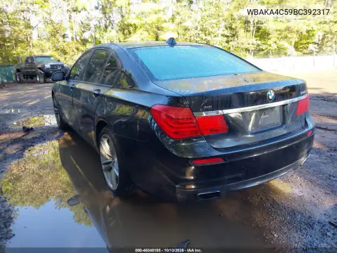 WBAKA4C59BC392317 — 2011 BMW 7ER, фото 4 с аукциона IAAI 15.10.2026, Естественный износ