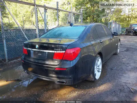 WBAKA4C59BC392317 — 2011 BMW 7ER, фото 5 с аукциона IAAI 15.10.2026, Естественный износ