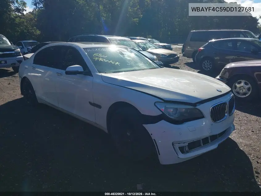 2013 BMW 740Li xDrive VIN WBAYF4C59DD127681 фото 1