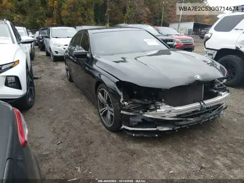 WBA7E2C53GG714674 — 2016 BMW 7ER, Передняя часть, фото до ремонта