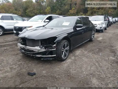 WBA7E2C53GG714674 — 2016 BMW 7ER, фото 3 с аукциона IAAI, Передняя часть