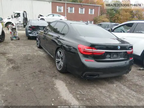 WBA7E2C53GG714674 — 2016 BMW 7ER, фото 4 с аукциона IAAI, Передняя часть