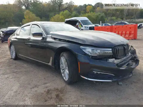 WBA7E2C37HG740551 — 2017 BMW 7ER, Передняя часть, фото до ремонта