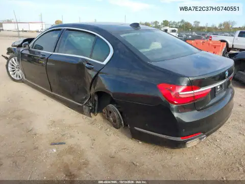 WBA7E2C37HG740551 — 2017 BMW 7ER, фото 3 с аукциона IAAI, Передняя часть