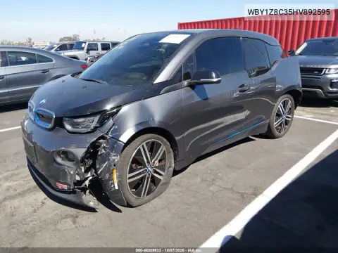 2017 BMW I3 94 Ah W/Range Extender VIN WBY1Z8C35HV892595 фото 2