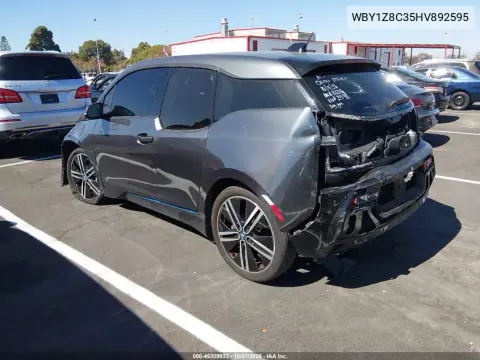 2017 BMW I3 94 Ah W/Range Extender VIN WBY1Z8C35HV892595 фото 3