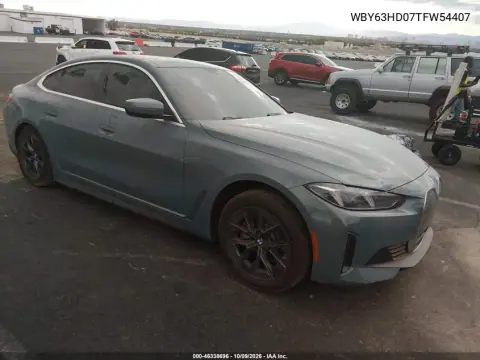 2026 BMW I4 Gran Coupe Edrive40 VIN WBY63HD07TFW54407 фото 1