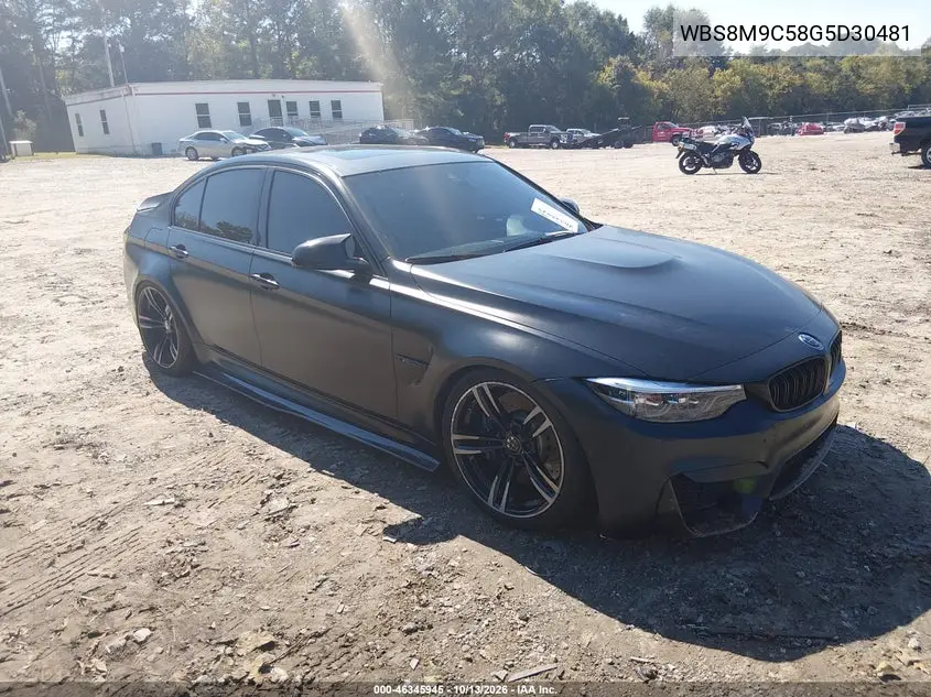WBS8M9C58G5D30481 BMW M3 2016 — повреждение Ходовая часть, фото до ремонта