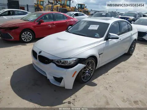 WBS8M9C53H5G83454 — 2017 BMW M3, фото 2 с аукциона IAAI, Передняя и задняя части
