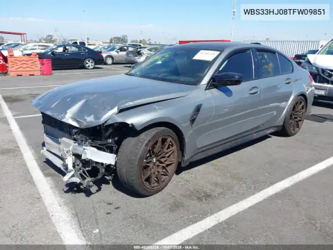 2026 BMW M3 Competition xDrive VIN WBS33HJ08TFW09851 фото 2