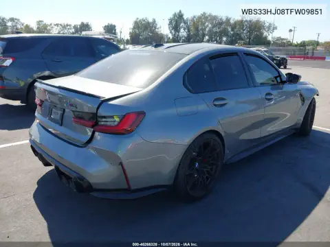 2026 BMW M3 Competition xDrive VIN WBS33HJ08TFW09851 фото 4
