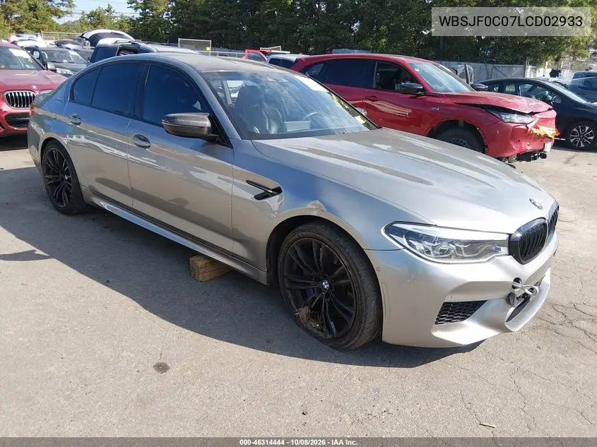 2020 BMW M5 VIN WBSJF0C07LCD02933 фото 2