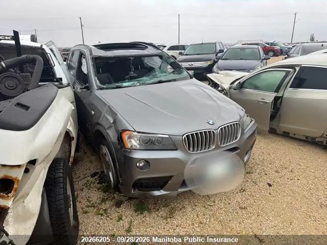 2014 BMW X3 28I VIN 5UXWX9C58E0D33184 фото 1