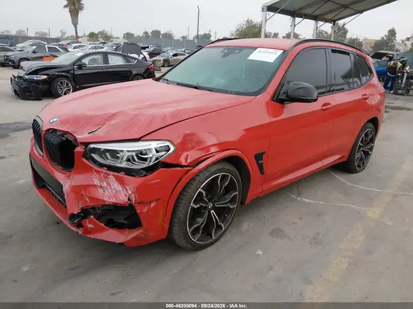 5YMTS0C04M9D67062 — 2021 BMW X3 M, фото 2 с аукциона IAAI, Передняя часть